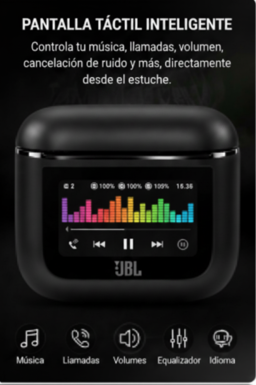 Audífonos BLUETOOTH JBL TOUR PRO 5 Con Pantalla Inteligente
