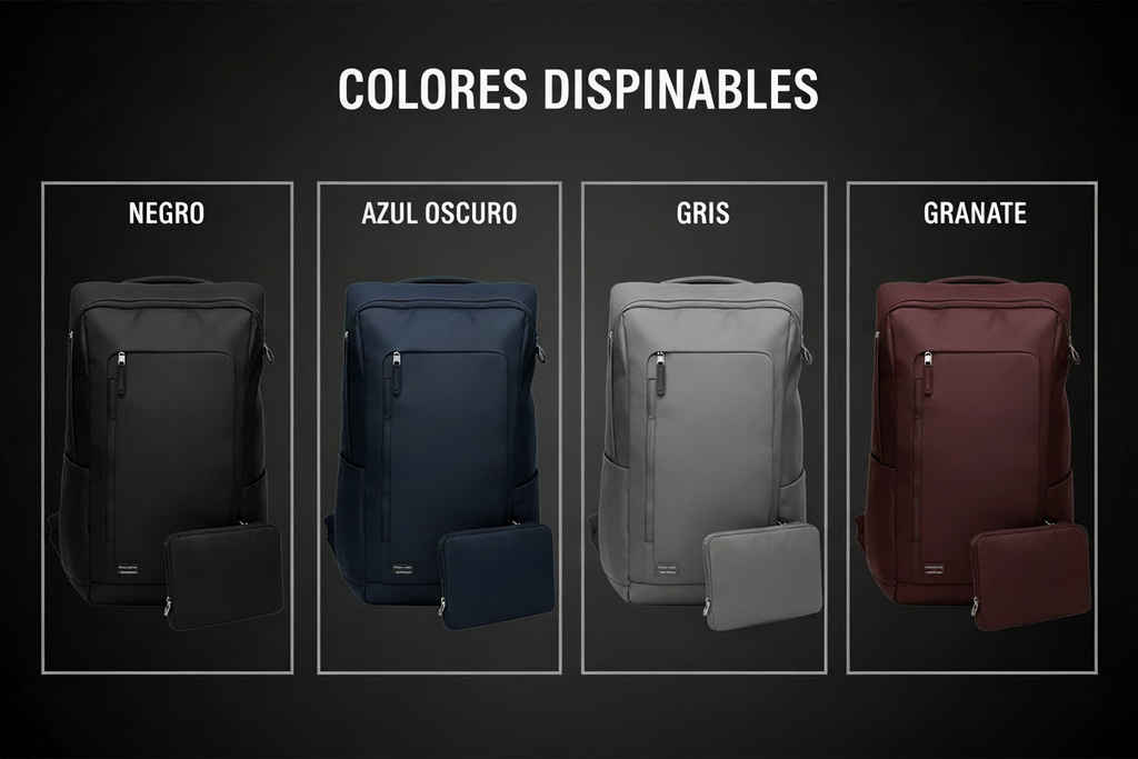 Pack Mochila 3 en 1 Antirrobo con Bolso y Cartuchera Unisex