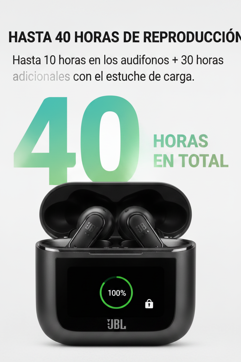 Audífonos BLUETOOTH JBL TOUR PRO 5 Con Pantalla Inteligente