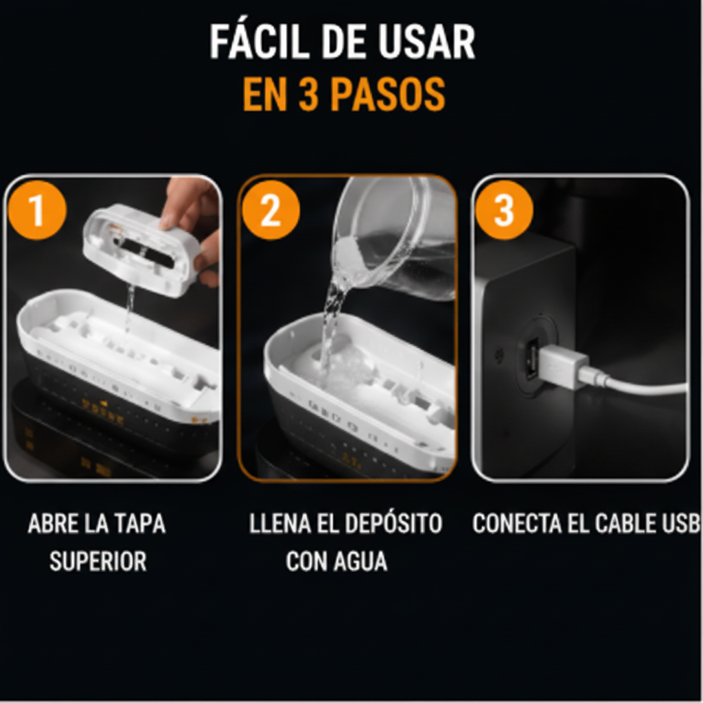 Humidificador Titanic USB con Luz LED y Control Remoto