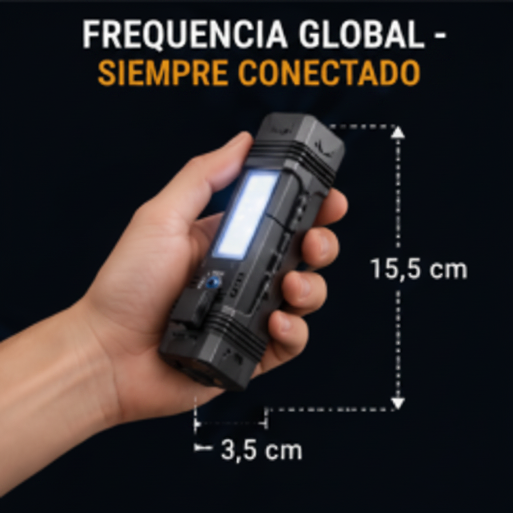 Linterna LED Táctica Recargable USB Multifuncional de Alta Potencia