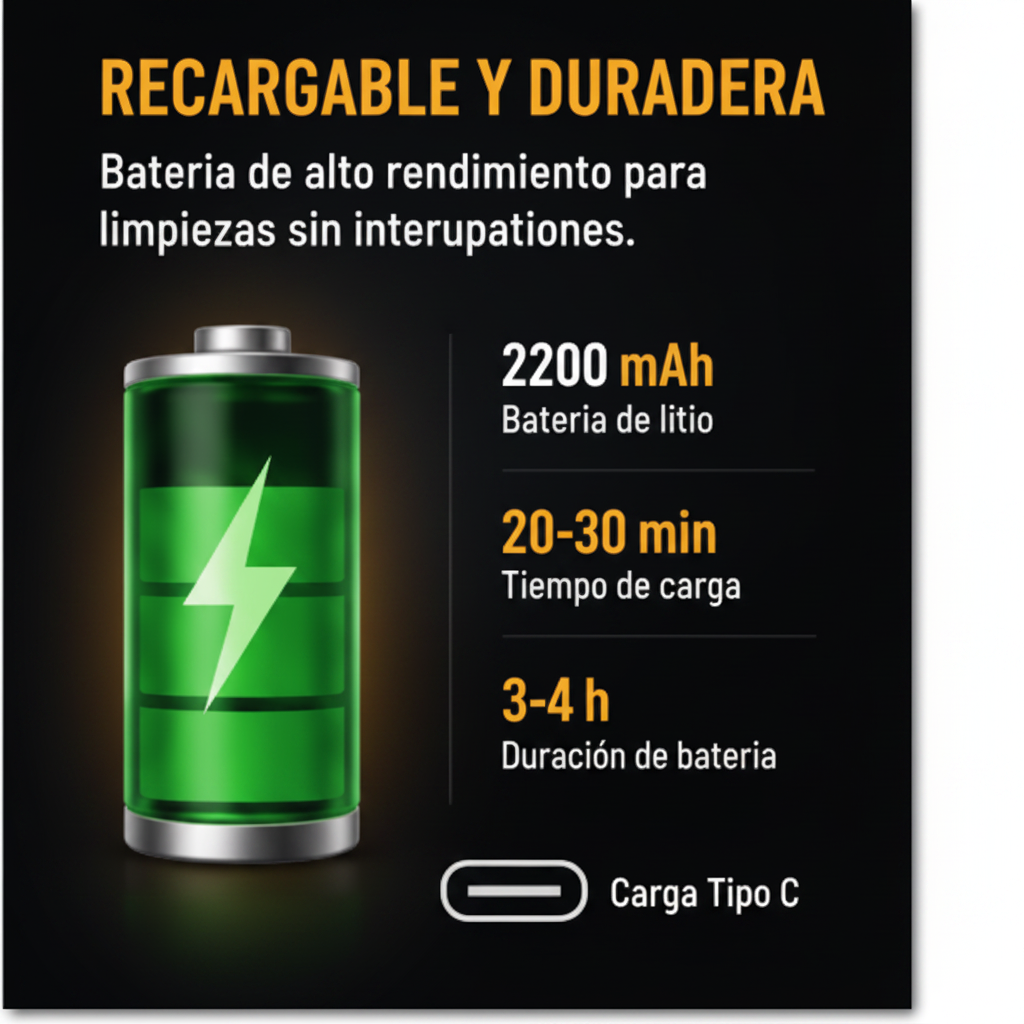 Aspiradora Portátil Inalámbrica Recargable 2 en 1 Multifuncional