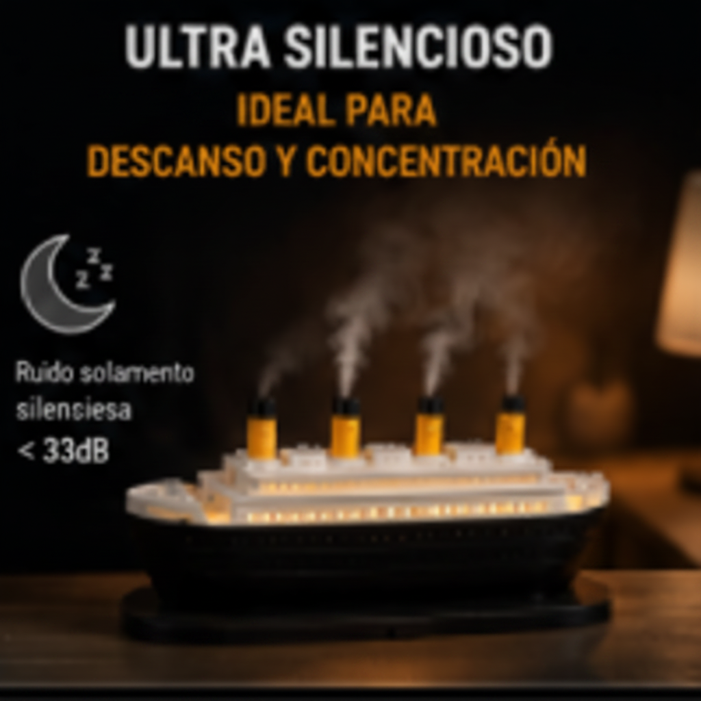 Humidificador Titanic USB con Luz LED y Control Remoto