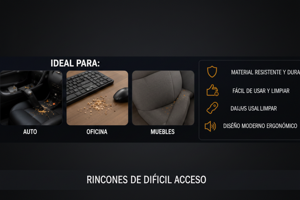 Aspiradora Portátil Inalámbrica Recargable 2 en 1 Multifuncional