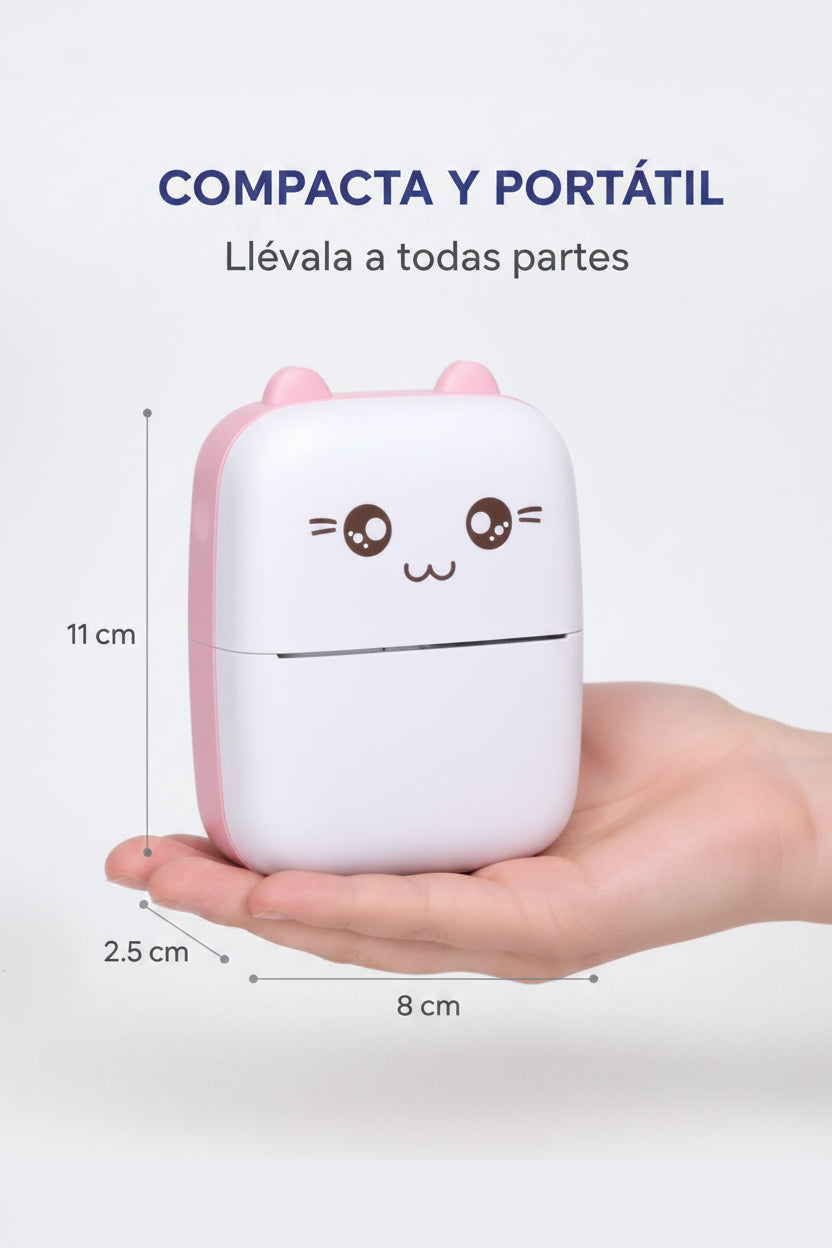 Mini Impresora Térmica Bluetooth Portátil | Sin Tinta